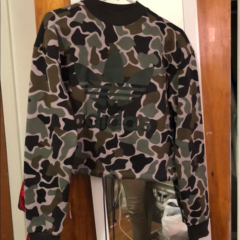 Adidas cropped crew neck